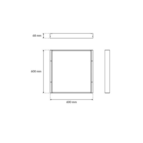 Cornice per pannello 60x60 serie PRO Cornice per pannello 60x60 serie PRO