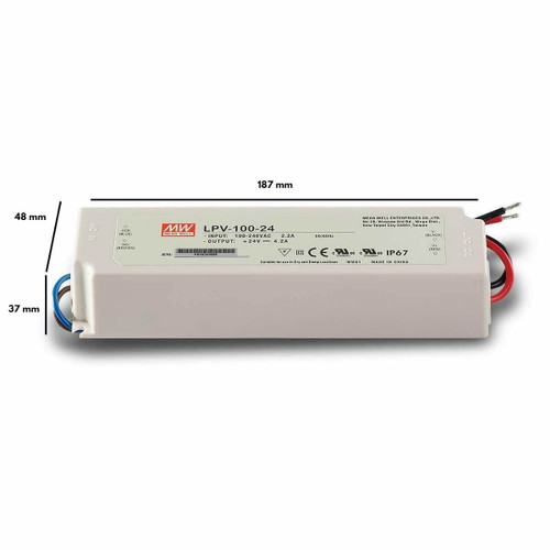 Alimentatore MEANWELL 24V 100W IP67 Alimentatore MEANWELL 24V 100W IP67