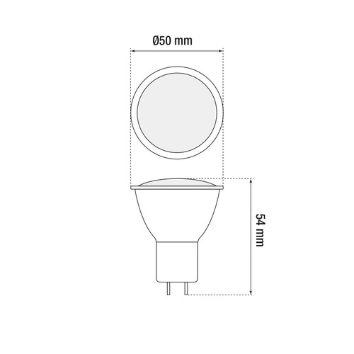 Faretto LED MR16 6W, angolo 120°, 12/24V AC/DC Faretto LED MR16 6W, angolo 120°, 12/24V AC/DC