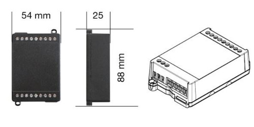Controller/Dimmer LED 4 Canali, 12/24Vdc 10°, 2,5° a canale (max 120W/240W) Monocolore, Bianco variabile, RGB, RGBW Controller/Dimmer LED 4 Canali, 12/24Vdc 10°, 2,5° a canale (max 120W/240W) Monocolore, Bianco variabile, RGB, RGBW