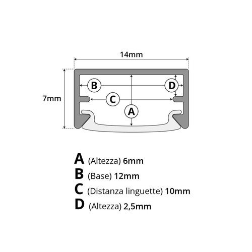 Profilo ultra slim da 1m e 2m (per striscia LED) Profilo ultra slim da 1m e 2m (per striscia LED)