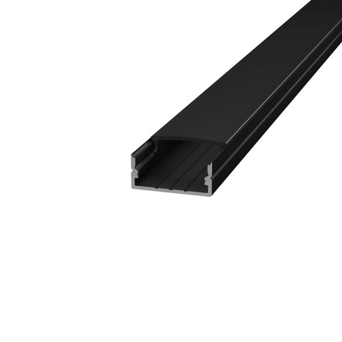 Profilo Slim per Doppia striscia LED 1m e 2m - Nero