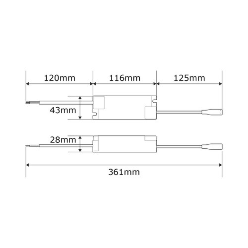 Alimentatore Dimmerabile TRIAC per Fari Luce Indiretta 12W Alimentatore Dimmerabile TRIAC per Fari Luce Indiretta 12W
