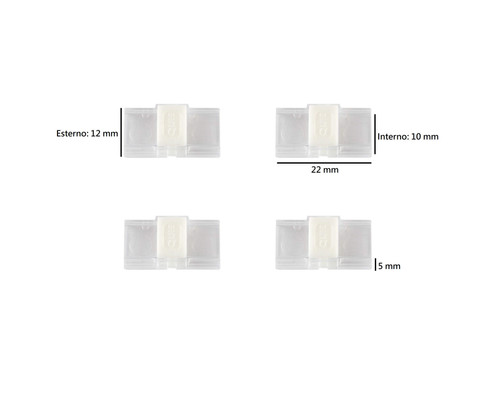 Connettore di Giunzione 10mm, conf. 4pz Connettore di Giunzione 10mm, conf. 4pz