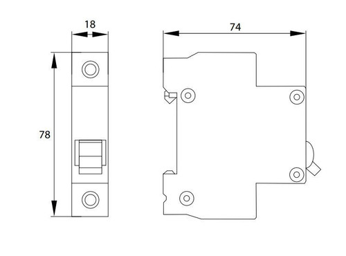 Interruttore magnetotermico differenziale 1P - 25A - 30mA - Tipo AC Interruttore magnetotermico differenziale 1P - 25A - 30mA - Tipo AC