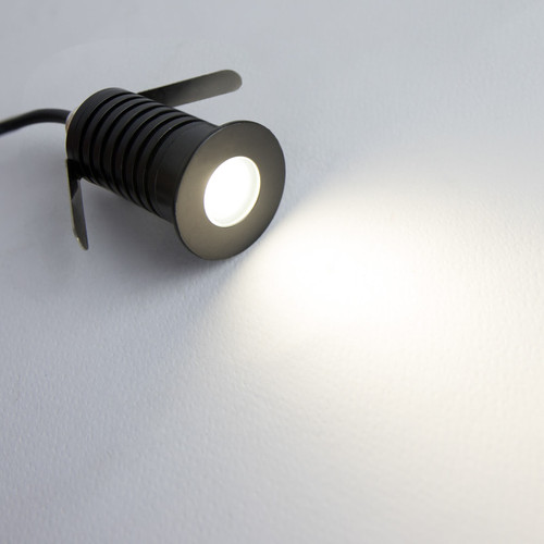 Faretto Segnapasso LED 3W, IP67, Nero, Professional