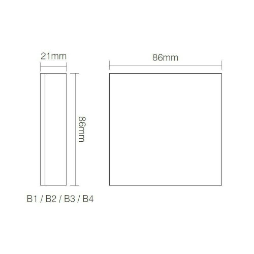 Pannello Full Touch WiFi Dimmer 4-Zone - Nero Pannello Full Touch WiFi Dimmer 4-Zone - Nero
