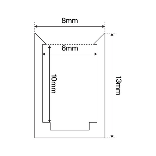 Profilo da 1m per fissaggio LED Neon Flex 06x12