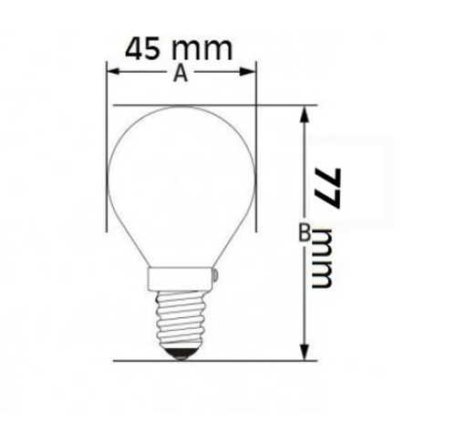 Lampadina LED E14 5W a Filamento , 128lm/W Lampadina LED E14 5W a Filamento , 128lm/W