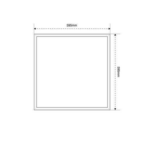 Pannello LED 60X60 45W, PHILIPS DRIVER, Rosa Alimentare