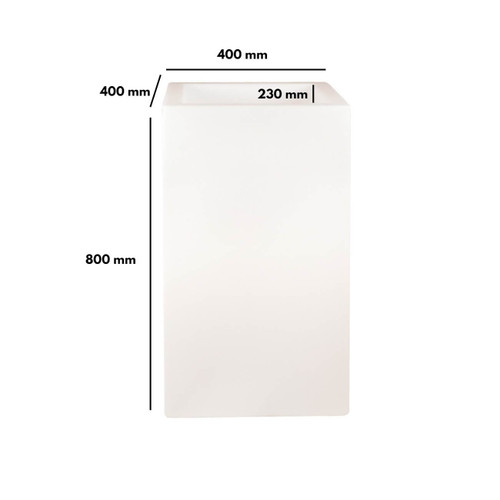 Cubo Illuminabile 40x40xH80cm, E27