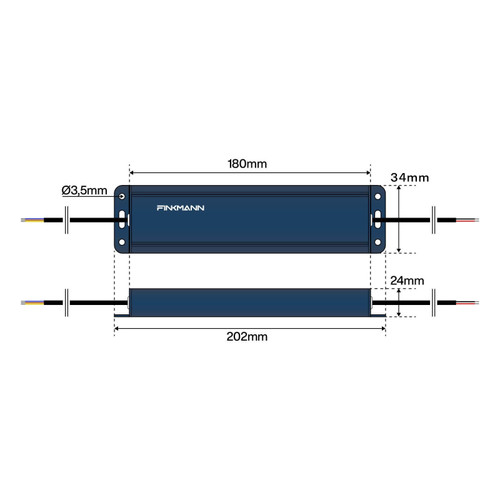 Alimentatore FINKMANN 60W 24V, IP67 - serie Black Alimentatore FINKMANN 60W 24V, IP67 - serie Black
