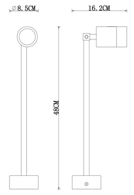 Faretto Da Parete GU10, IP54 Orientabile per Quadri e Arredo Faretto Da Parete GU10, IP54 Orientabile per Quadri e Arredo