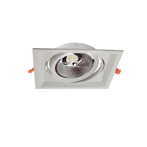 Faro Incasso 1xAR111, BIANCO