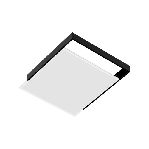 Cornice A Plafoniera Per Pannello LED 60x60, PROF. 68MM - NERO