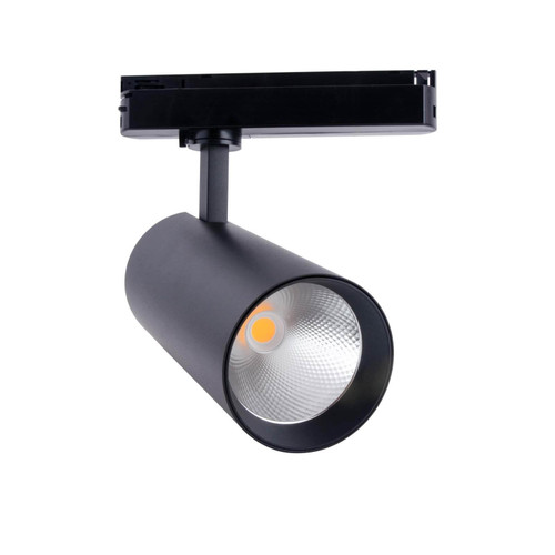 Faro LED 40W Monofase Nero 38°e 60°, 130LM/W, CRI92 no Flickering