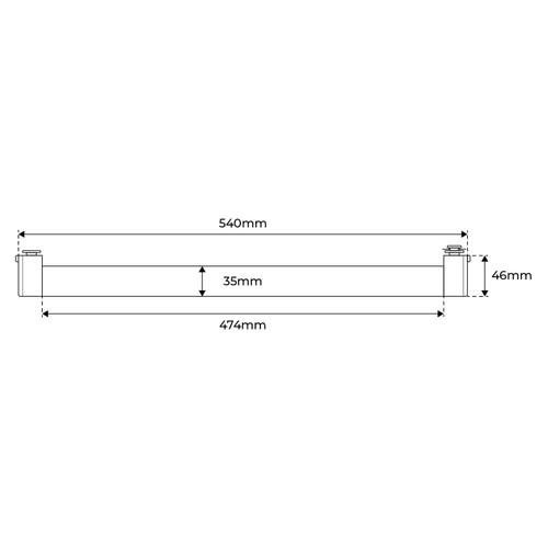Faro LED Lineare 24W per Binario Monofase, Orientabile Bianco - 100° Faro LED Lineare 24W per Binario Monofase, Orientabile Bianco - 100°