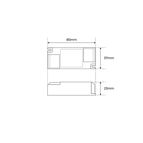 Alimentatore Dimmerabile TRIAC per Pannelli da 8W Alimentatore Dimmerabile TRIAC per Pannelli da 8W