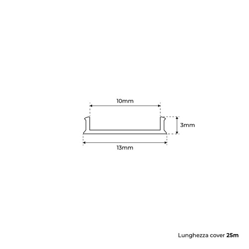 Cover 25m per Profilo Slim Cartongesso L01331P L01332P Cover 25m per Profilo Slim Cartongesso L01331P L01332P