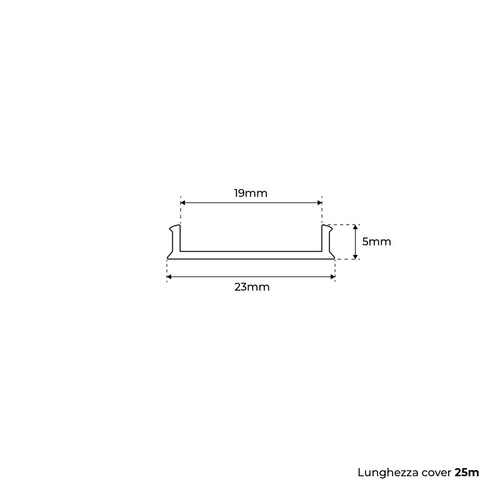 Cover 25m per Profilo Cartongesso L01331P - L01332P Cover 25m per Profilo Cartongesso L01331P - L01332P