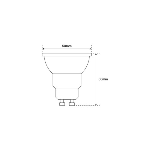 Faretto spot GU10 NO FLICK 8W, 12°, Ceramica Faretto spot GU10 NO FLICK 8W, 12°, Ceramica
