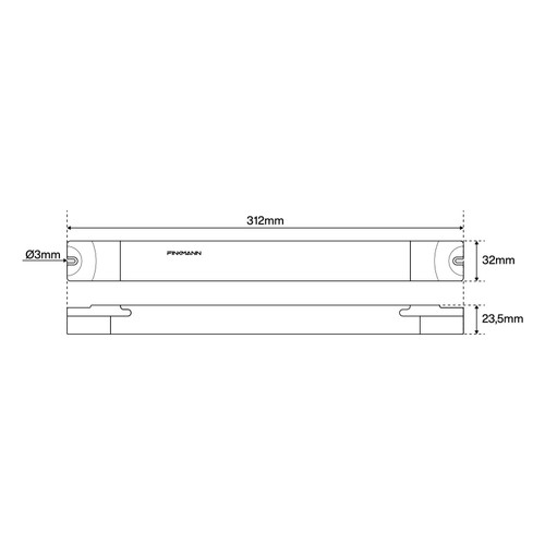 Alimentatore FINKMANN 200W 24V, IP20 - ULTRA SLIM Alimentatore FINKMANN 200W 24V, IP20 - ULTRA SLIM