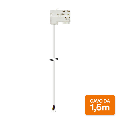 Connettore Trifase con Cavo 1.5M Bianco