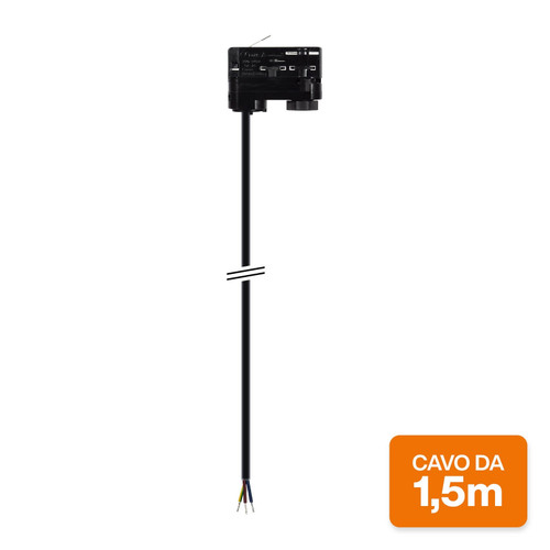 Connettore Trifase con Cavo 1.5M Nero