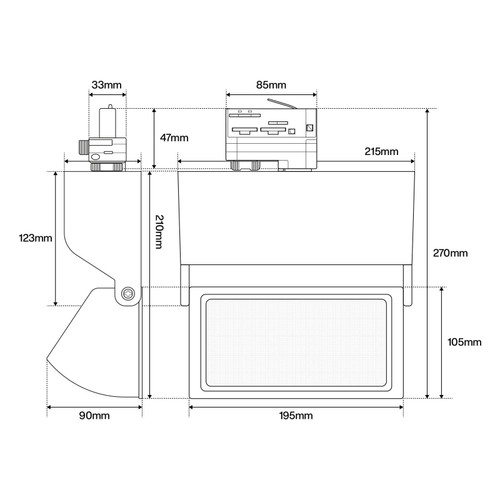 Faro Rettangolare 40W Dimmerabile Triac, Binario Trifase, 100° CCT Faro Rettangolare 40W Dimmerabile Triac, Binario Trifase, 100° CCT