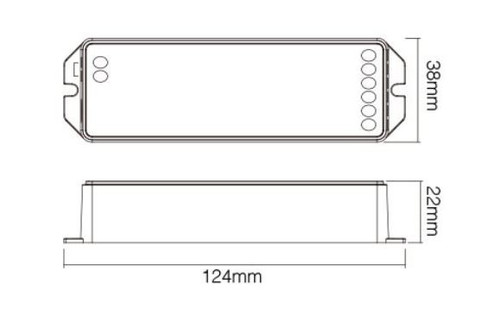 Controller Dimmer 0/1-10V, Monocolore, 12-24V, 15A