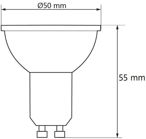 Lampada LED GU10 4.5W - Angolo 38° Lampada LED GU10 4.5W - Angolo 38°