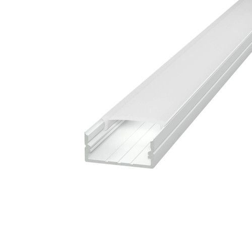 Profilo Slim per Doppia striscia LED 1m e 2m - BIANCO