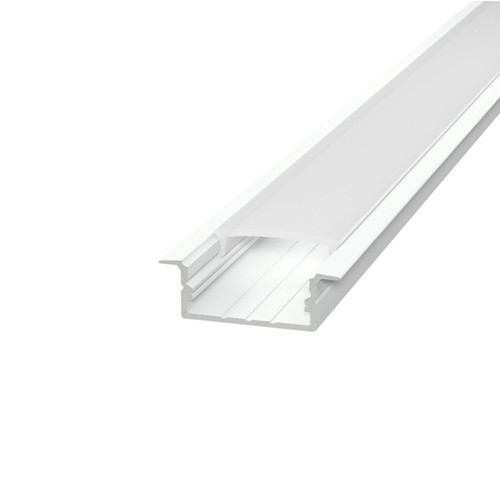 Profilo Incasso per Doppia Striscia LED 1m e 2m - BIANCO