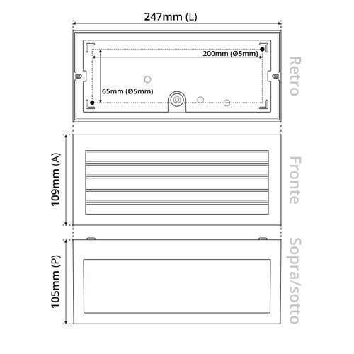 Applique Line Design - E27 Nera Applique Line Design - E27 Nera