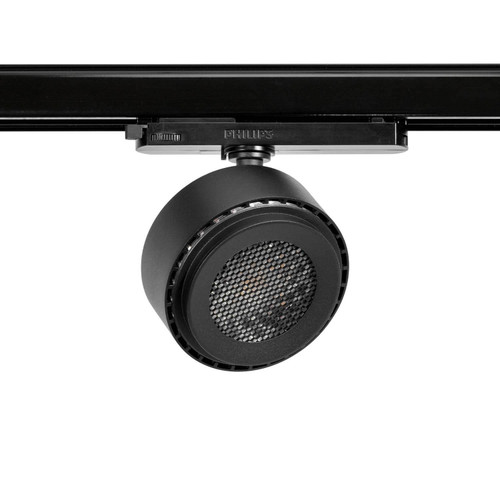 Faro LED 34W Slim per Binario Trifase Orientabile, 15°-60°, Nero, Philips Driver, CCT