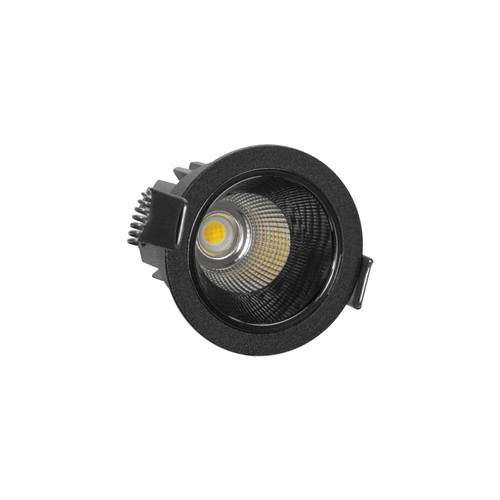 Faro da Incasso 7W Foro Ø55mm Nero IP40 CCT BRIDGELUX LED 3 Parabole