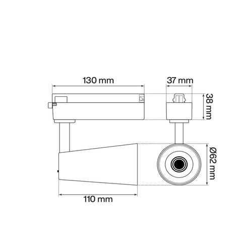 Faro LED 15W Monofase Rosa CRI92 Bianco Variabile 38° - Bridgelux LED Faro LED 15W Monofase Rosa CRI92 Bianco Variabile 38° - Bridgelux LED