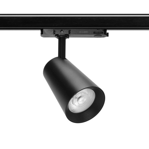 Faro LED 40W Trifase Nero CRI92 CCT Bianco Variabile 38° Bridgelux LED