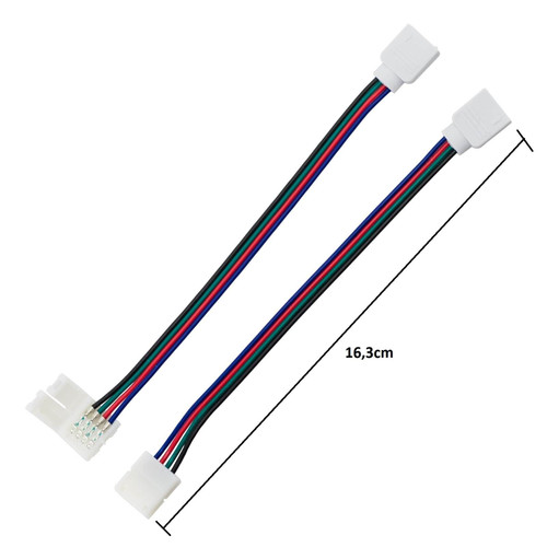 Connettore RGB 4PIN + plug maschio (per strisce LED RGB) - (conf. 4pz) Connettore RGB 4PIN + plug maschio (per strisce LED RGB) - (conf. 4pz)