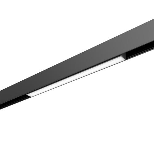 Faro LED Lineare 15W Magnetico, 30cm, CRI92, 120°, Nero 48V 