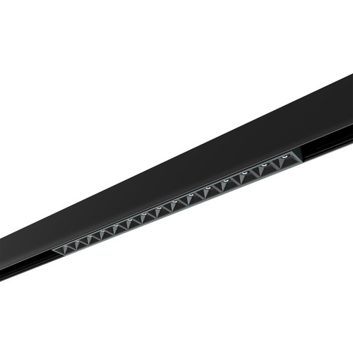 Faro LED Lineare 18W Magnetico, 32cm, CRI92, UGR16, Nero 48V