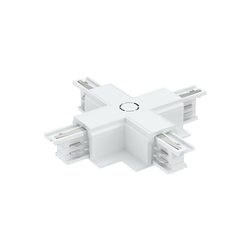 Connettore Tipo "X" Bianco per Binario Trifase da incasso