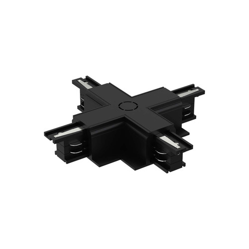 Connettore Tipo "X" Nero per Binario Trifase da Incasso