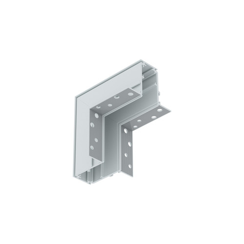 Connettore a "L" Verticale per Binario Magnetico da Incasso - Bianco