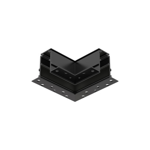 Connettore a "L" Piana per Binario Magnetico da Incasso - Nero