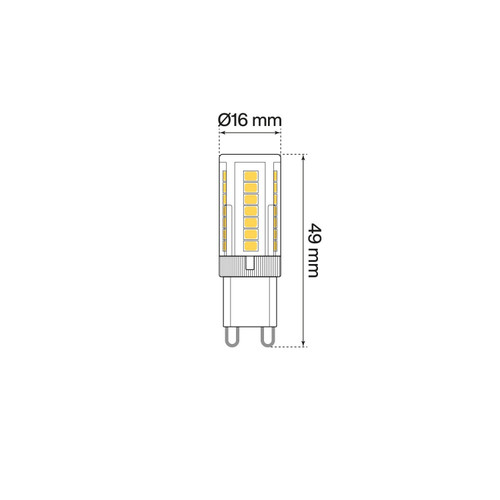 Lampada LED G9 4W, Ceramic, 110lm/W - Premium Lampada LED G9 4W, Ceramic, 110lm/W - Premium