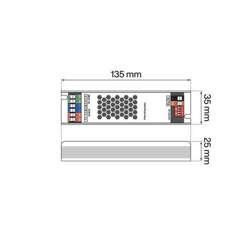 Alimentatore FINKMANN 30W 24V IP40 con Dimmer Integrato Alimentatore FINKMANN 30W 24V IP40 con Dimmer Integrato