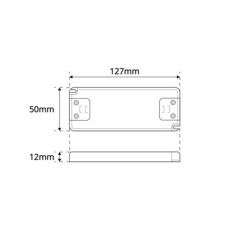 Alimentatore 12W 12V IP20 - Ultrasottile per Mobili Alimentatore 12W 12V IP20 - Ultrasottile per Mobili