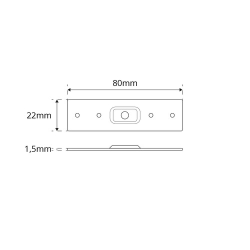 Connettore di Fissaggio a Soffitto per B.MAGNETICO DEEPER - 2PZ Connettore di Fissaggio a Soffitto per B.MAGNETICO DEEPER - 2PZ