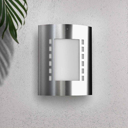 Applique Inox E27 da parete, IP54 per esterni - serie METRO